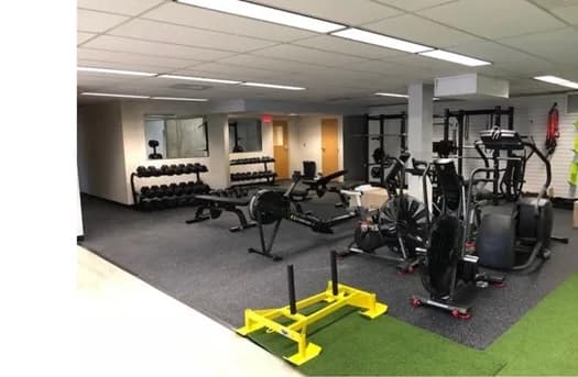 The space occupied this gym would be a suitable design for other businesses