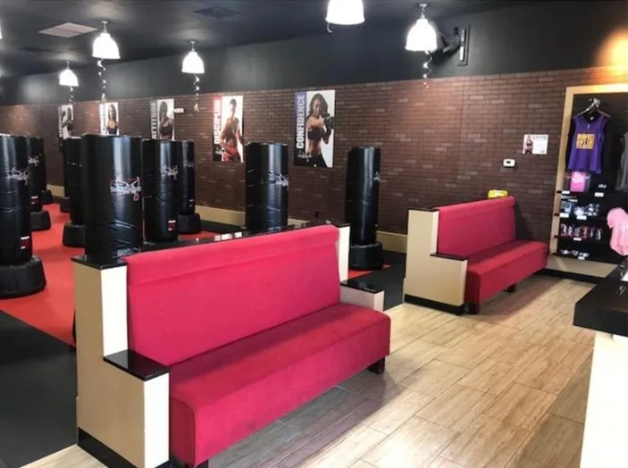 An open floor plan constructed for a gym