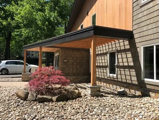 A recently completed office project by Priority Construction Services