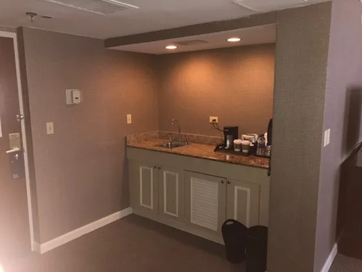 We know how to make space for a wet bar or coffee station.
